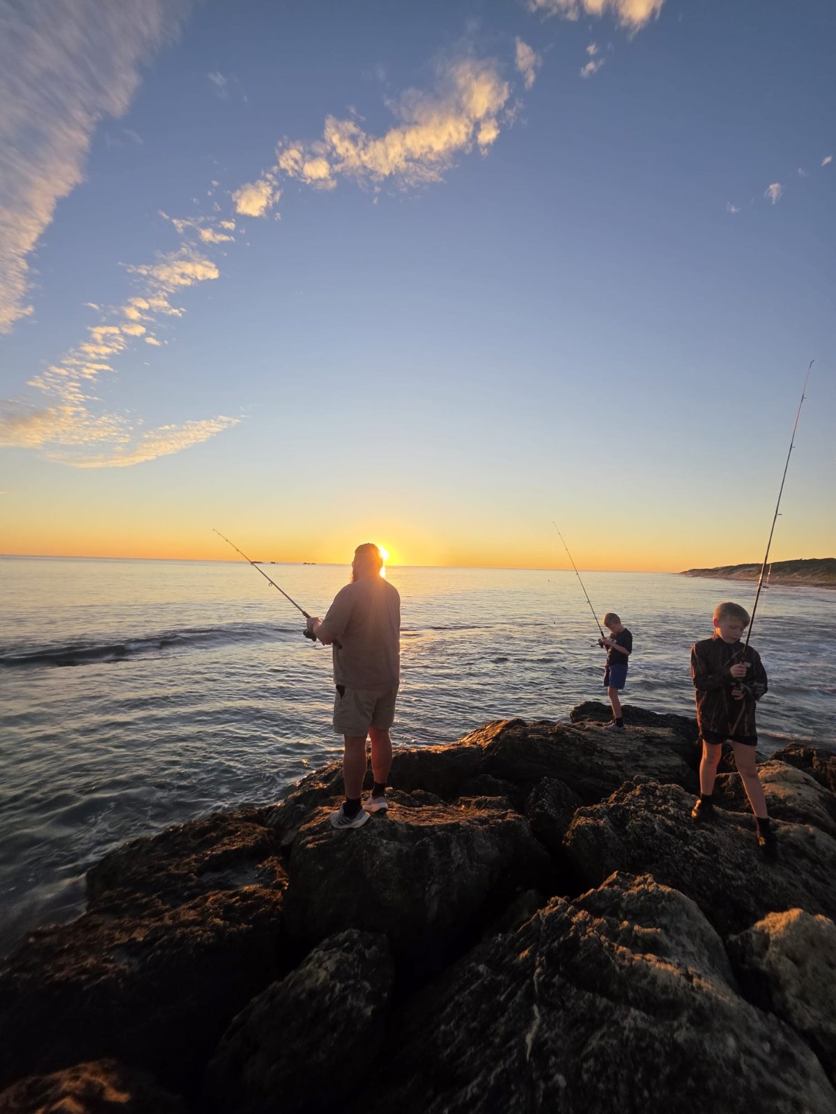 How about that sunset on a early evening fish.