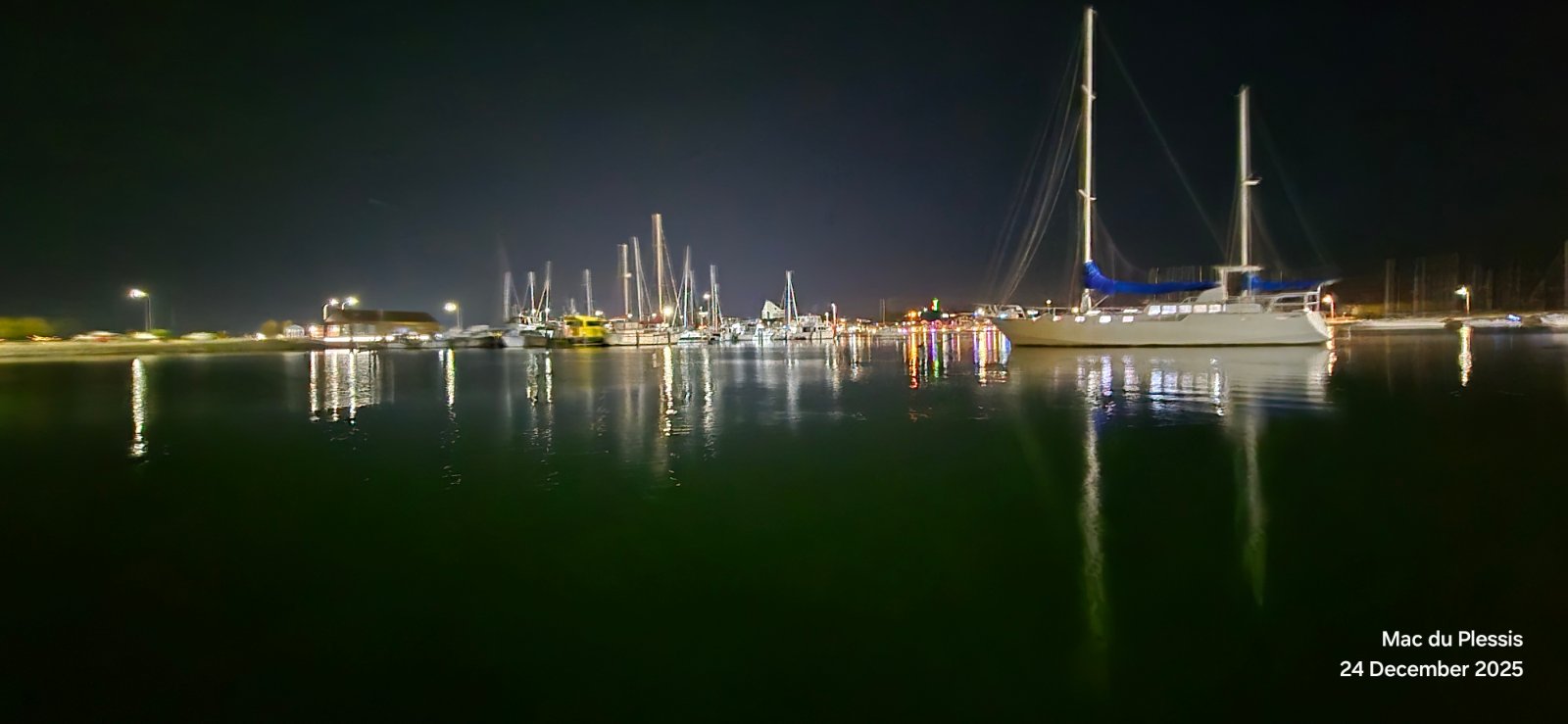 Deep Blue in the water
