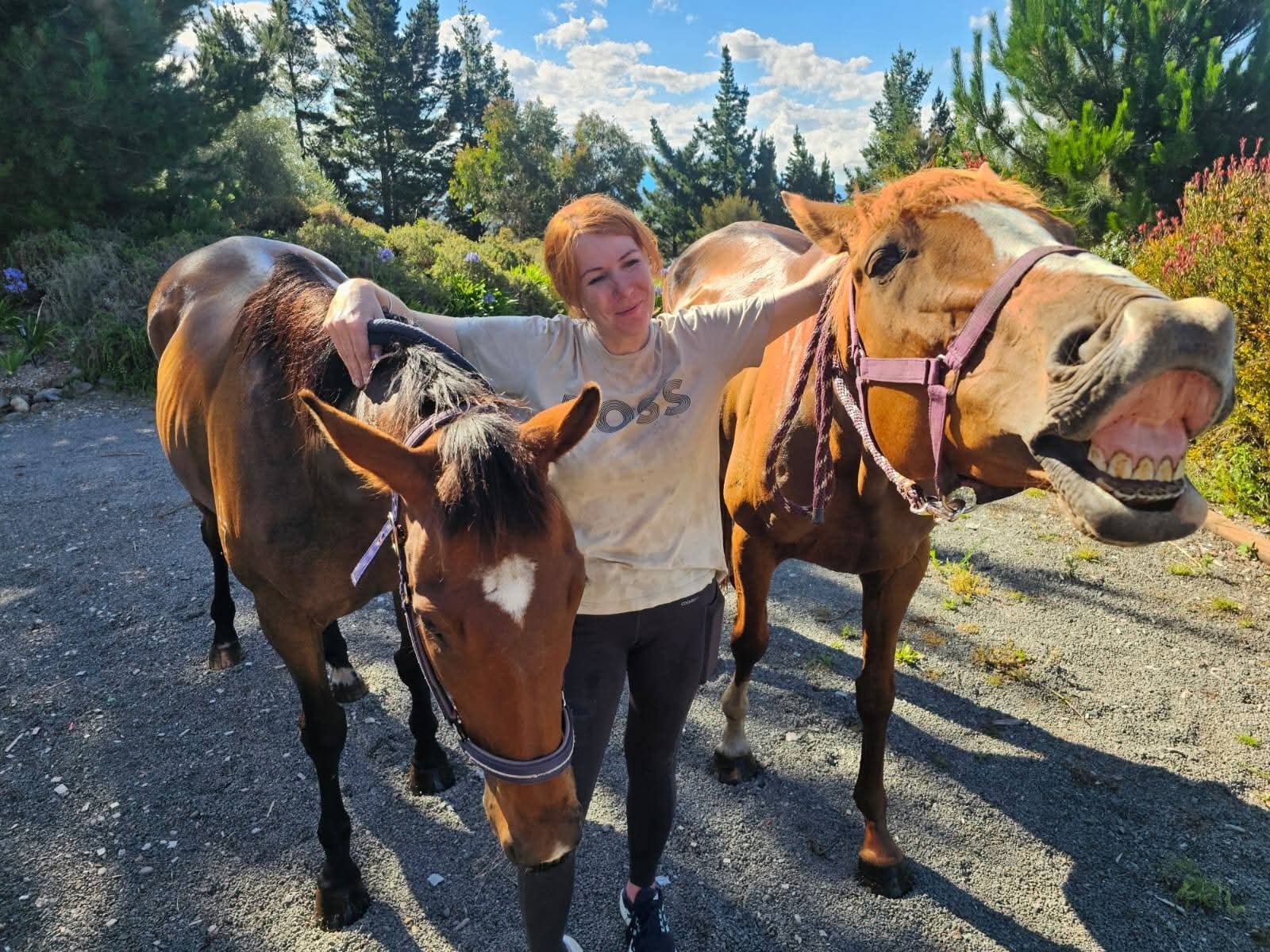 Another day of happiness with the horses